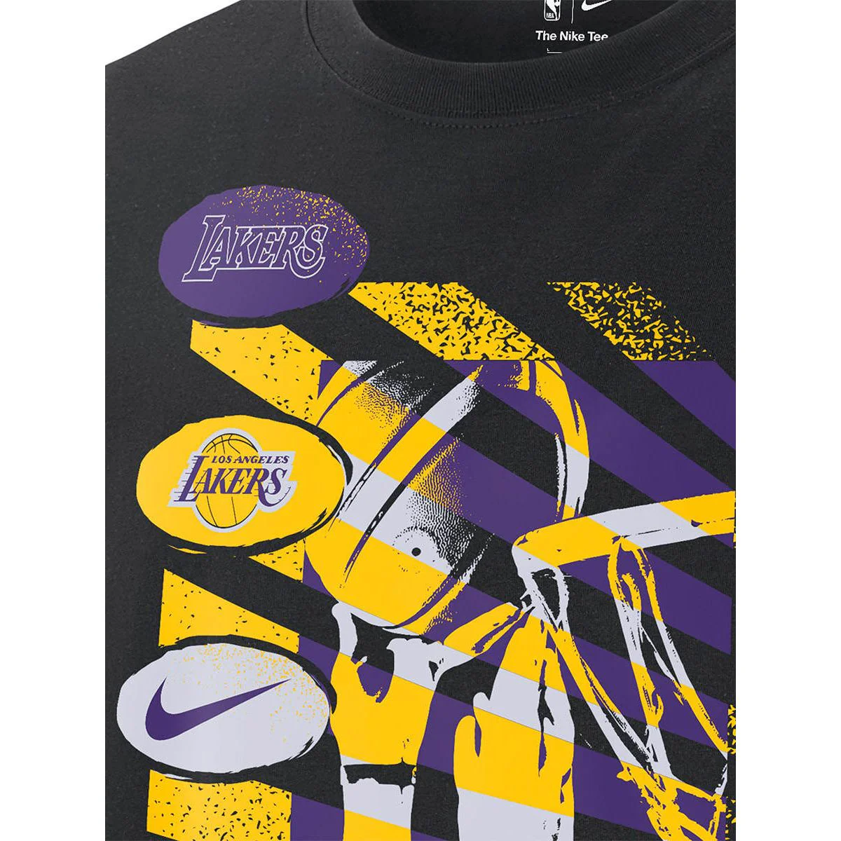 NIKE Los Angeles Lakers Courtside Men's Basketball T-Shirt - Black - 2XL (US SIZE)
