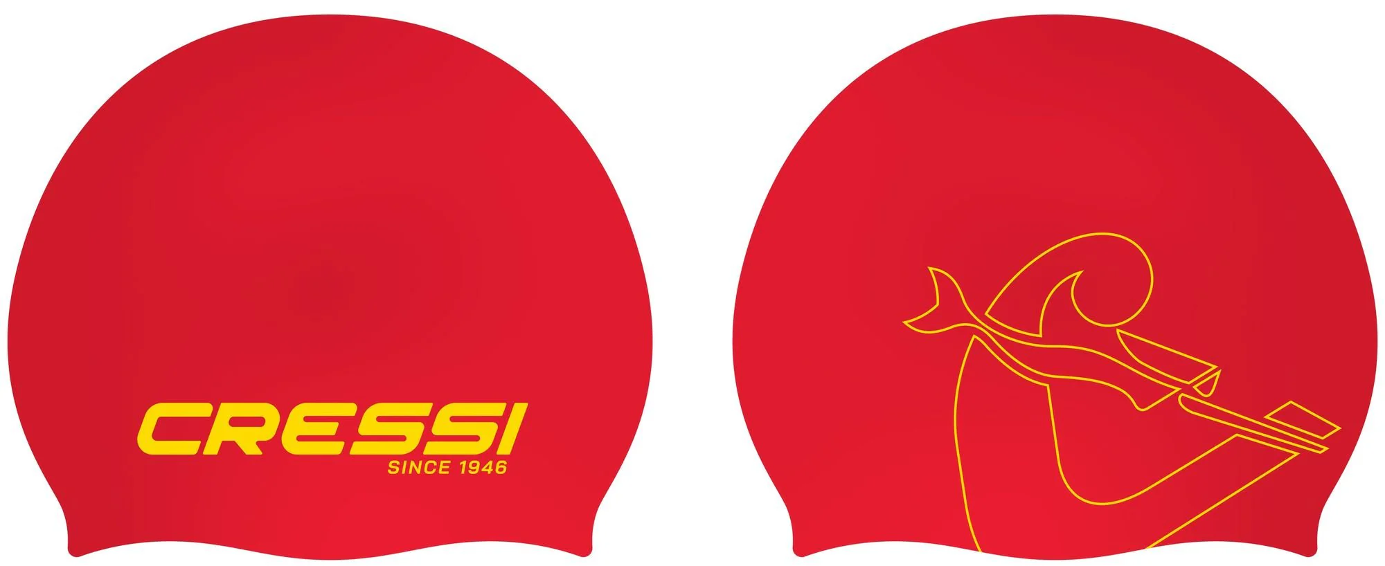 CRESSI Ricky Jr Swim Cap - Multi color - One Size - Azure