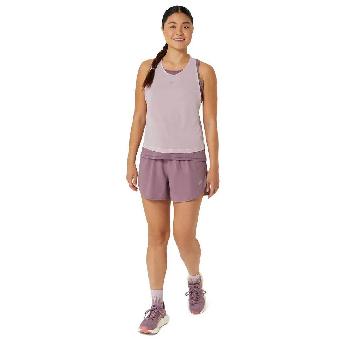 ASICS Nagino Women's Running Tank - Purple - L (US SIZE)