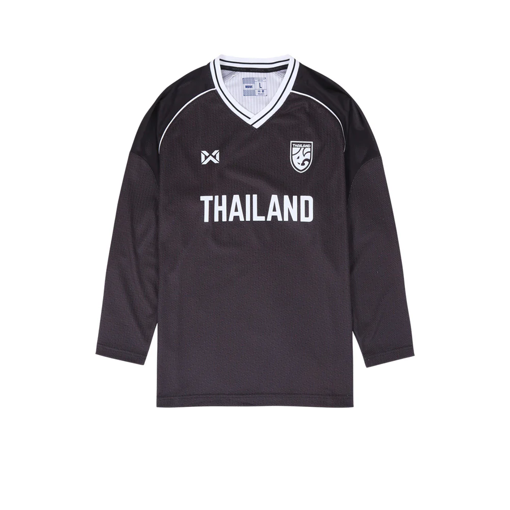 WARRIX New Chapter - Oversized Unisex Football Jersey - Black - L (ASIAN SIZE)