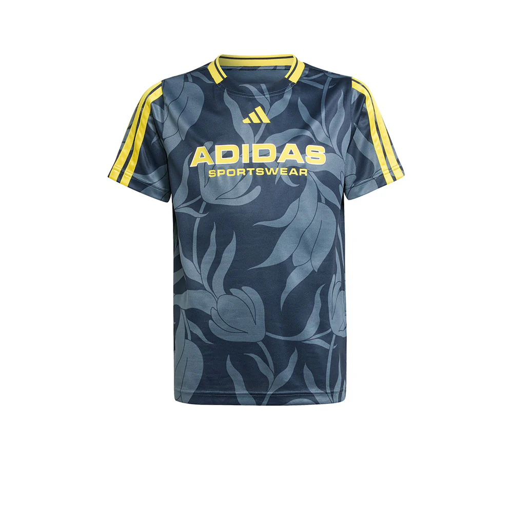 ADIDAS House of Tiro Allover-Print Kids Football Jersey - Blue - 140 CM