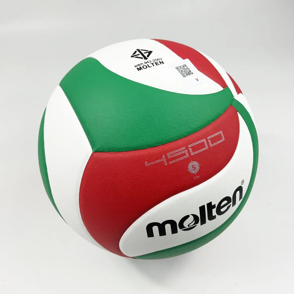 MOLTEN วอลเลย์บอล V5M4500 ลูกวอลเลย์ หนัง PU คุณภาพหนังนิ่มเป็นพิเศษ มีมอก. รุ่นแข่งขัน - Multi color - Volleyball Size 5