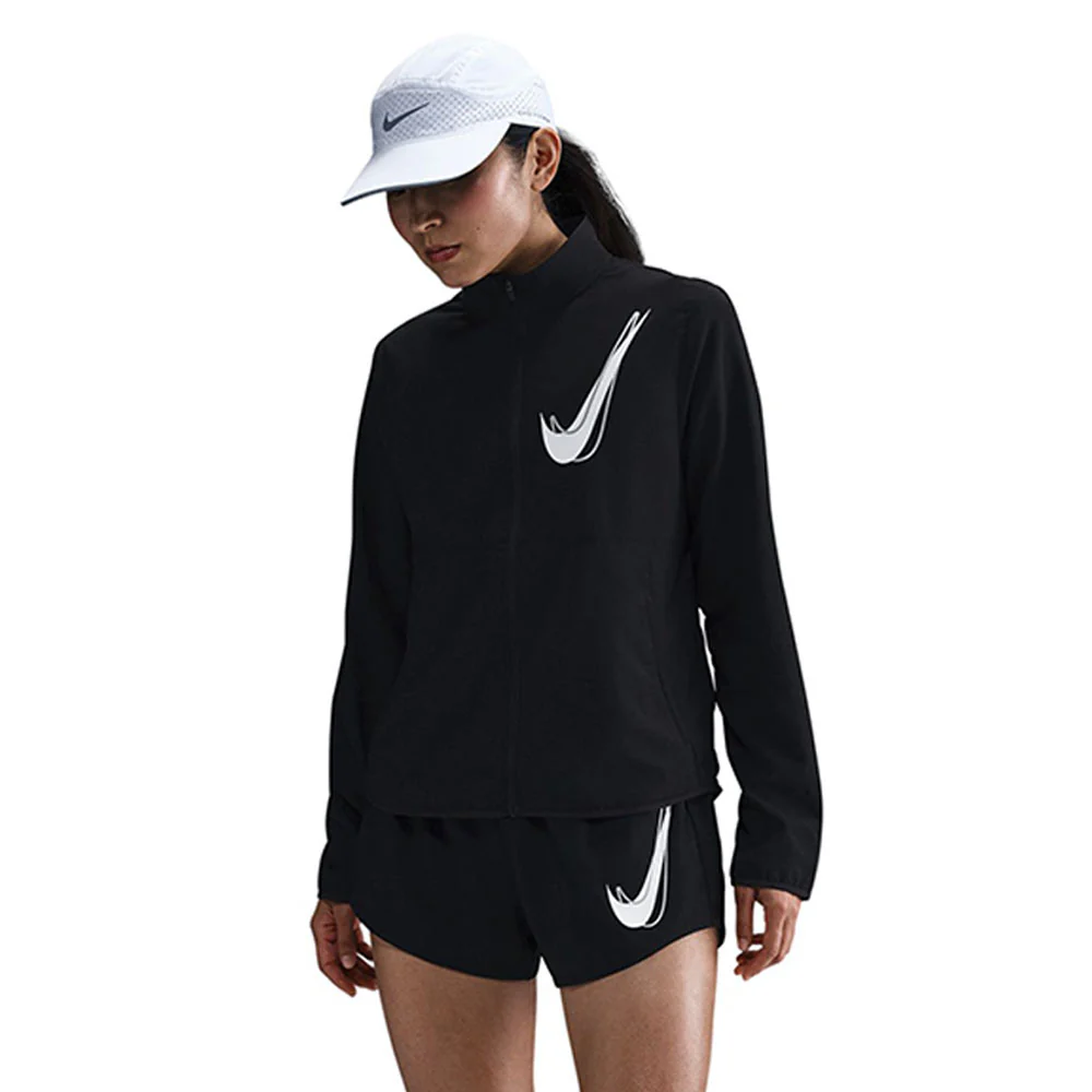 NIKE Swoosh Dri-FIT Women's Running Jacket - Black - L (US SIZE)