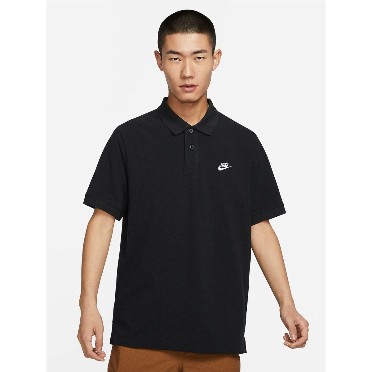NIKE Club Men's Polo Shirt - Black - L (US SIZE)