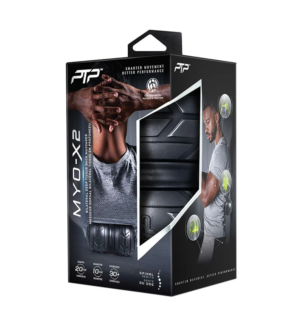 PTP Myo-X2 Back Massager - Black - ONE SIZE