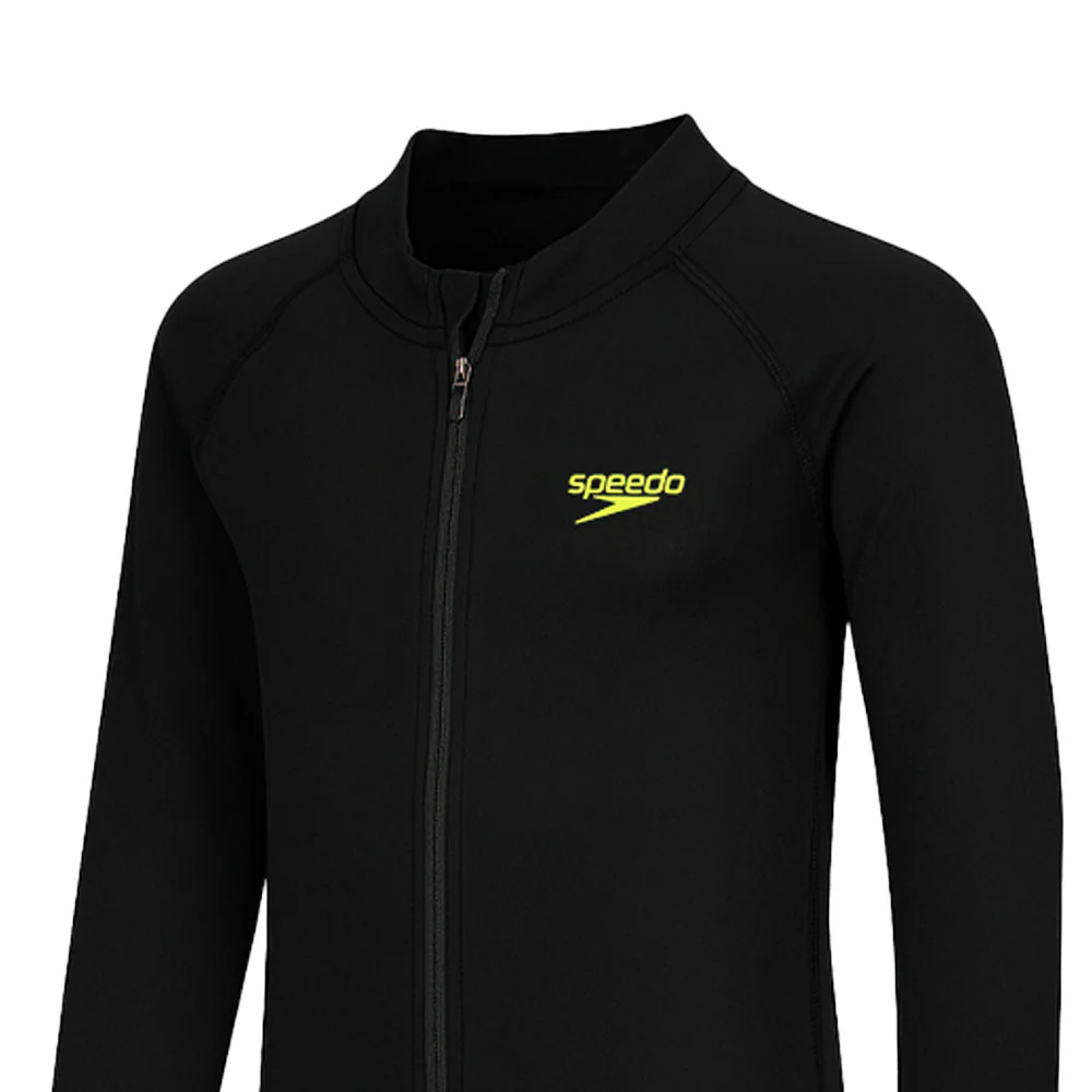 SPEEDO 1XT Long Sleeve Kids Rashguard - Black - 10 YEARS