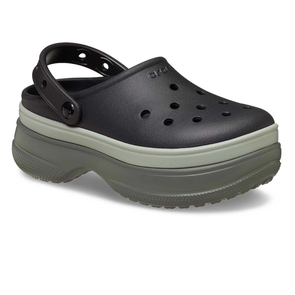 CROCS Classic Stacked Clog Unisex Lifestyle Shoes - Black - M3/W5