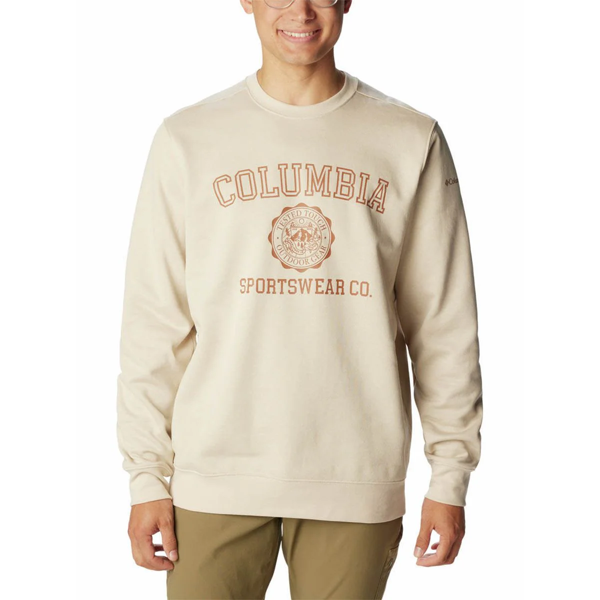 COLUMBIA Trek™ Crew Men's Sweatshirt - Beige - 2XL (US SIZE)