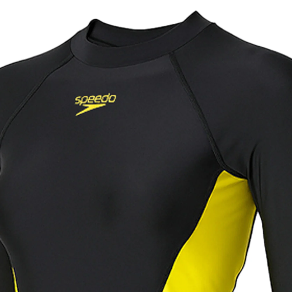 SPEEDO Long Sleeve Rash Top & Jammer Set Women's Swimsuit - Black - 32 INCHES