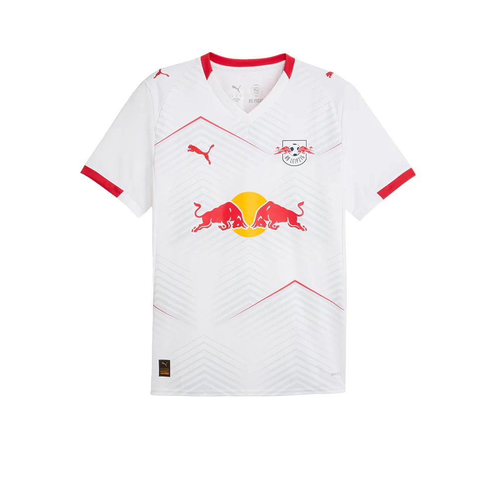 PUMA Men's RB Leipzig Home 2025/26 Jersey - White - 2XL (US SIZE)