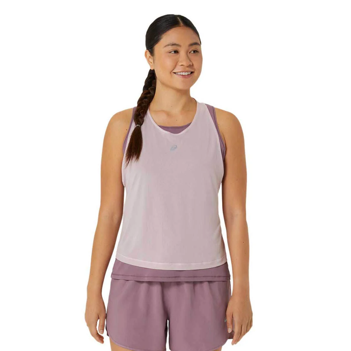 ASICS Nagino Women's Running Tank - Purple - L (US SIZE)