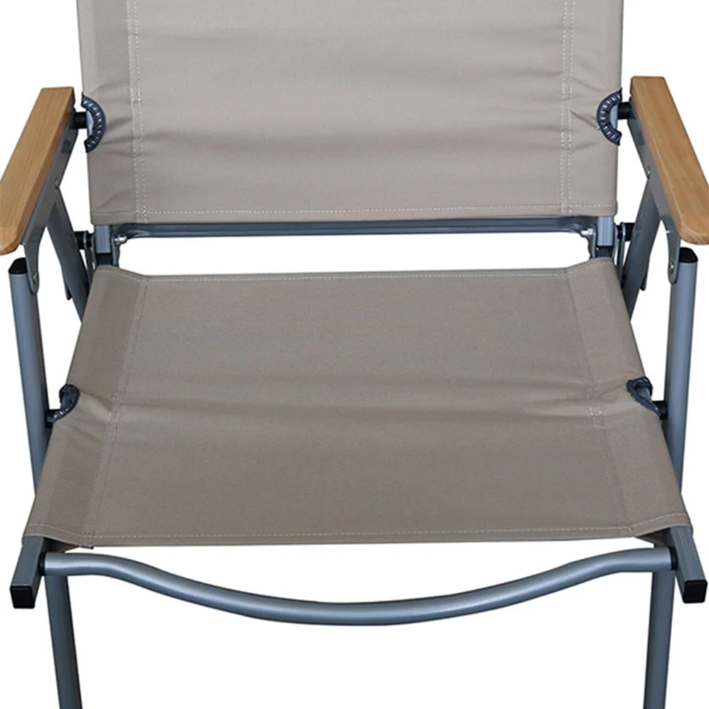 FIELD&CAMP Low Flat Camping Chair - Khaki - ONE SIZE
