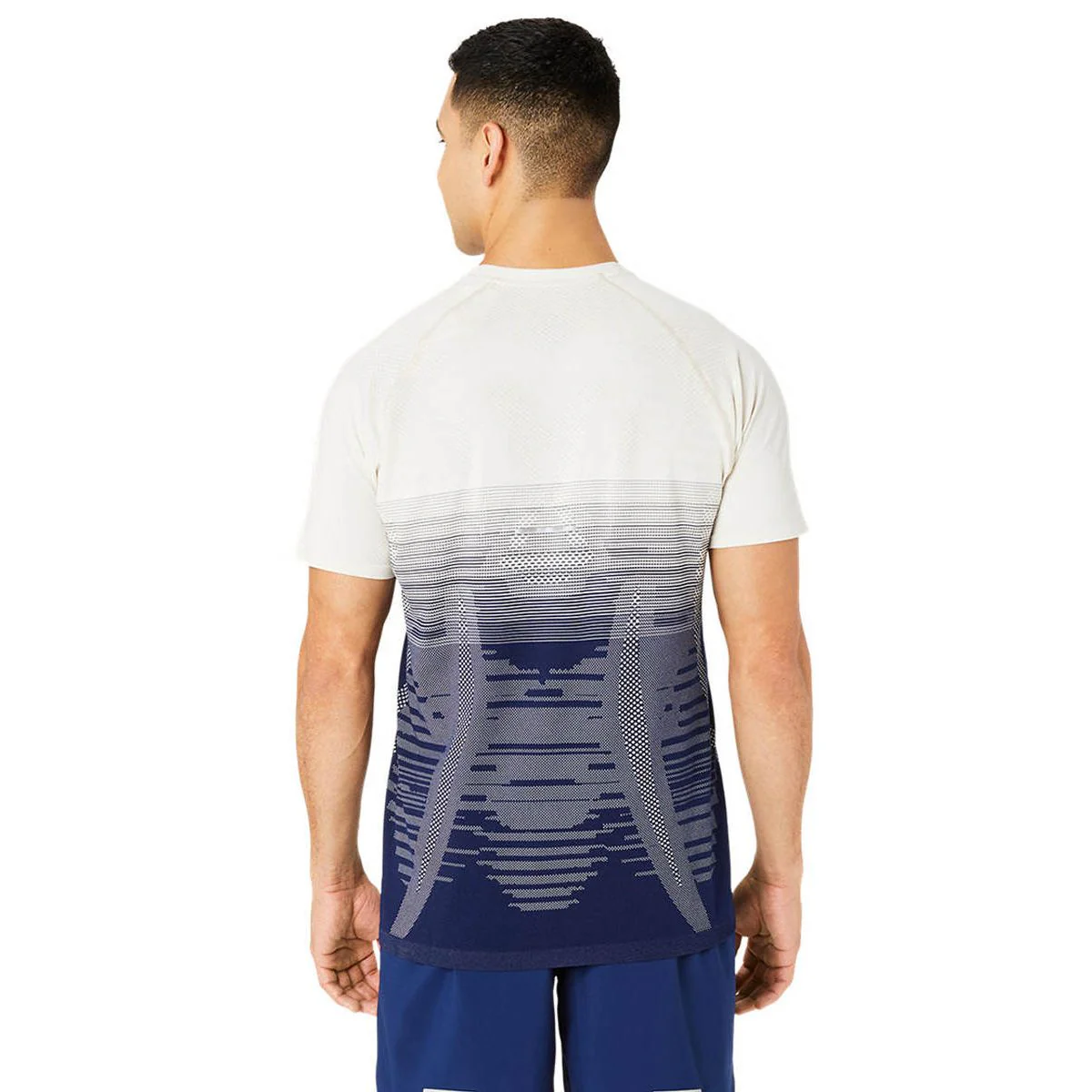 ASICS Seamless Short Sleeve Men's Running T-Shirt - Cream - L (US SIZE)