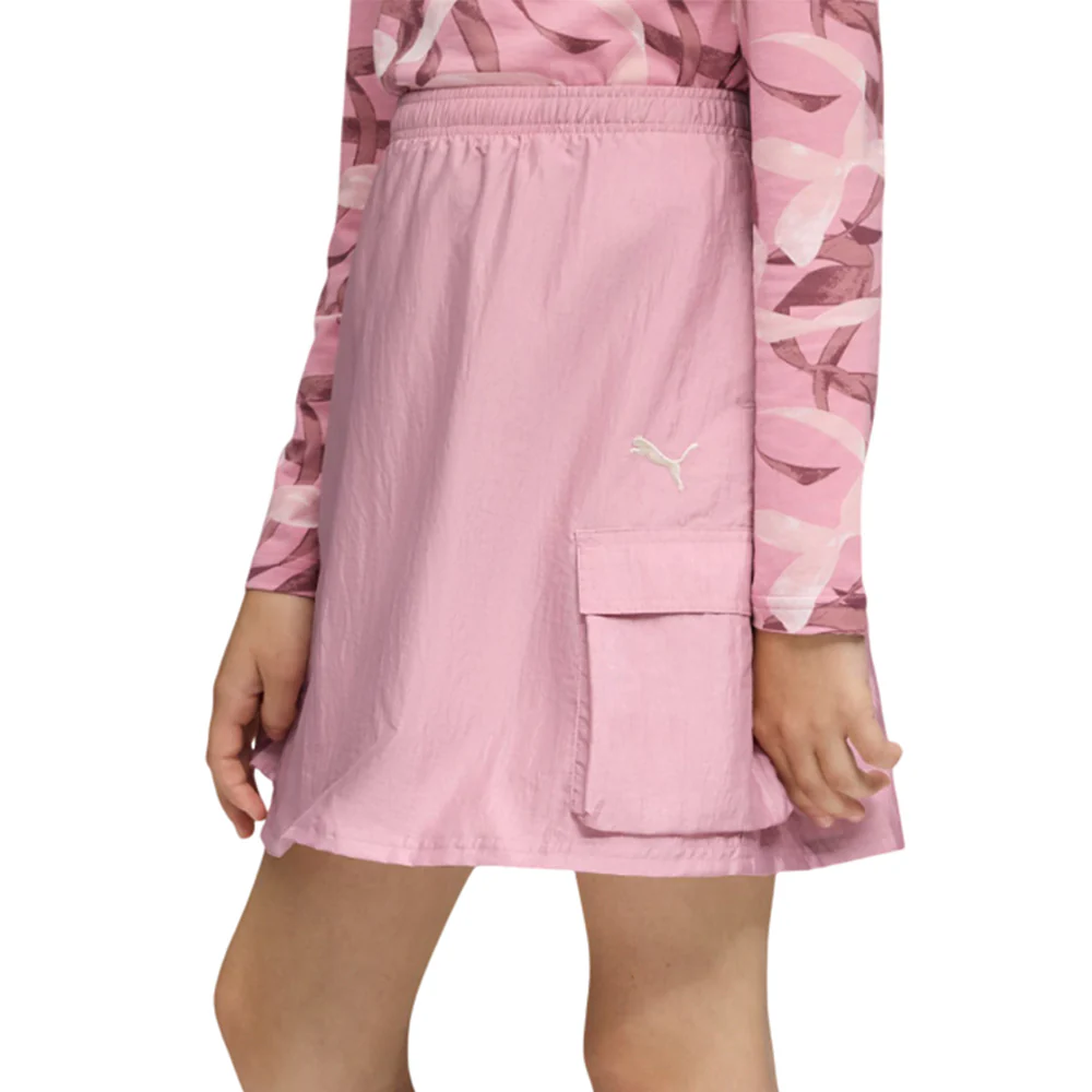 PUMA Bowtique Midi Woven Cargo Girls Skirt