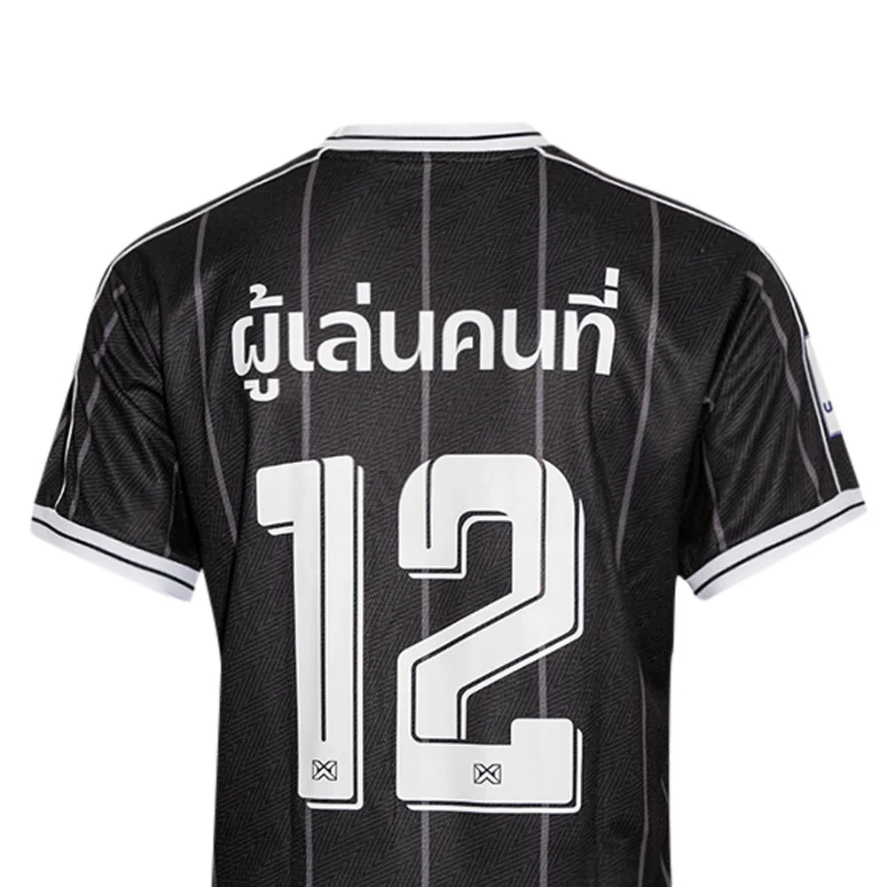 WARRIX The 12th Player Oversized Unisex Football Jersey - Black - L (US SIZE)