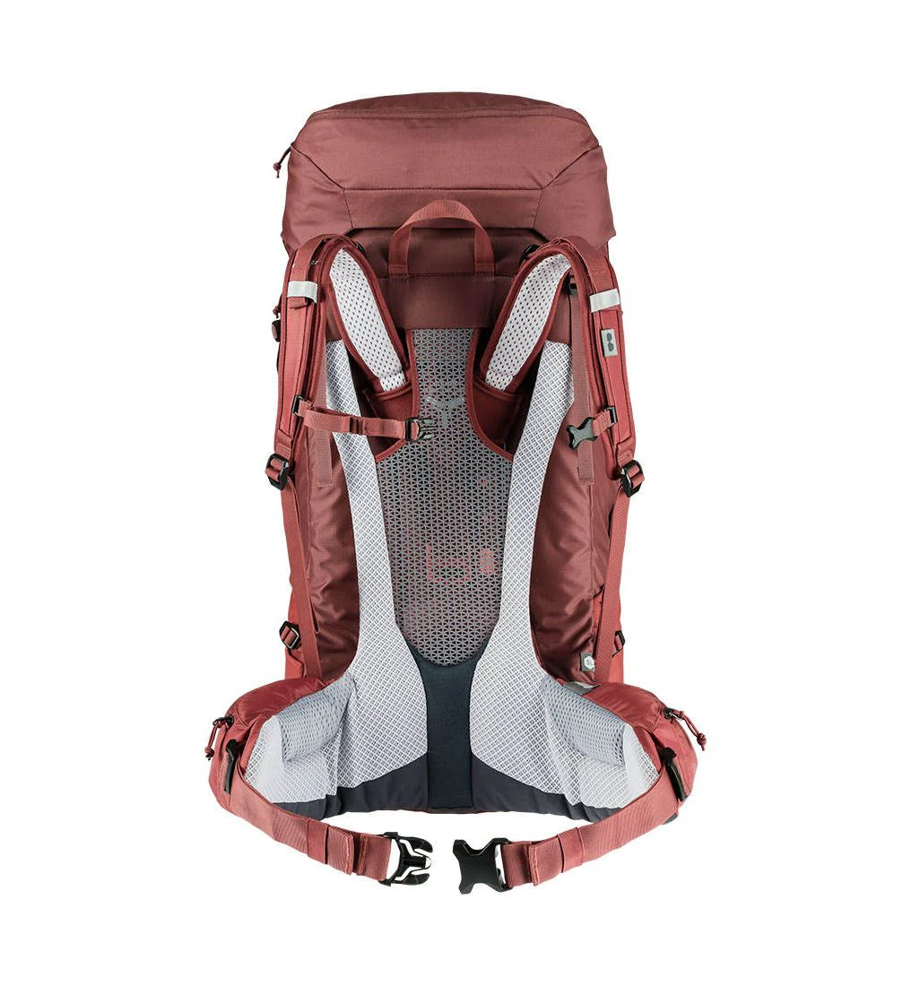 DEUTER Futura Air Trek 55+10 SL Unisex Trekking Backpack - Red - ONE SIZE