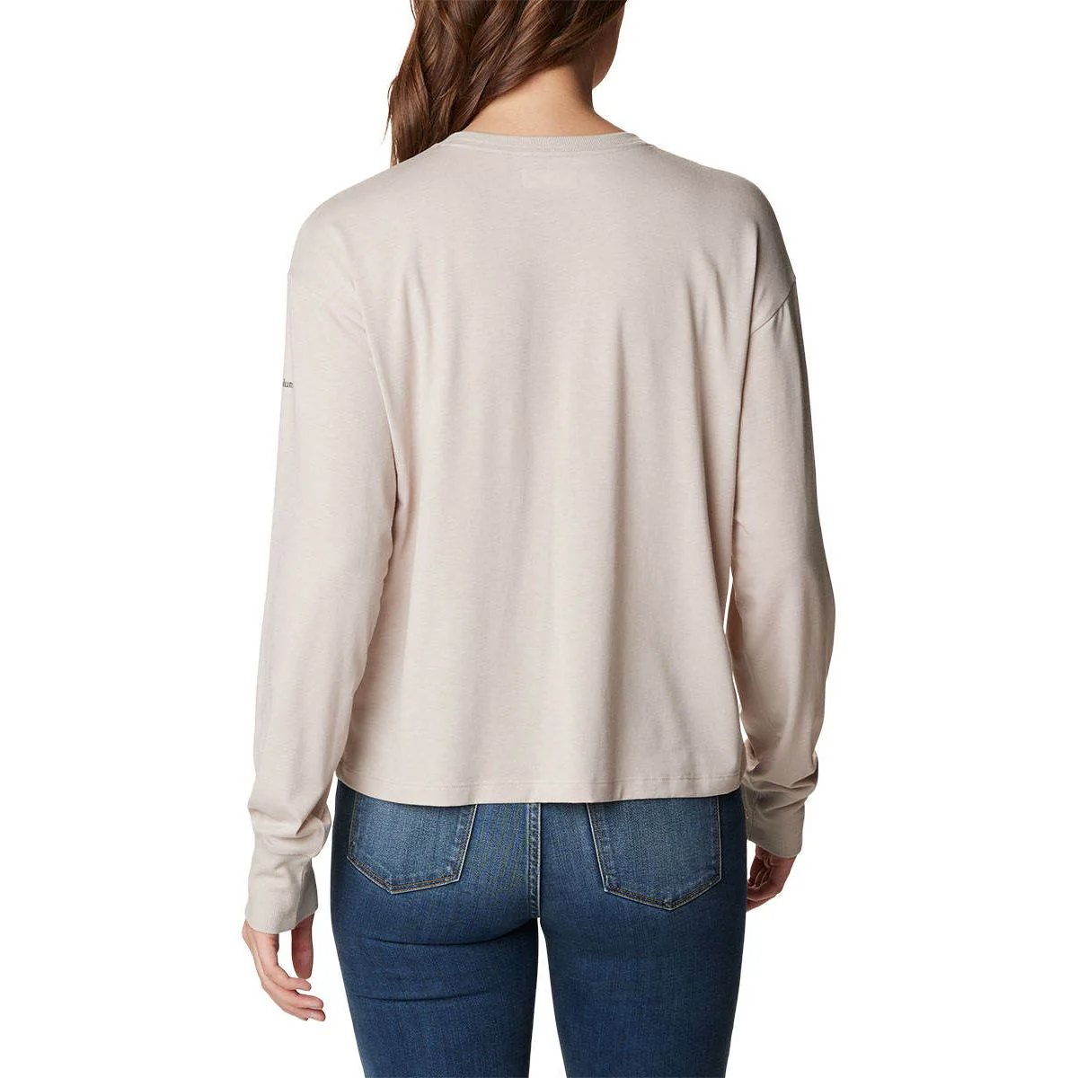 COLUMBIA Boundless Trek Long Sleeve Women's Sweatshirt - Beige - 2XL (US SIZE)