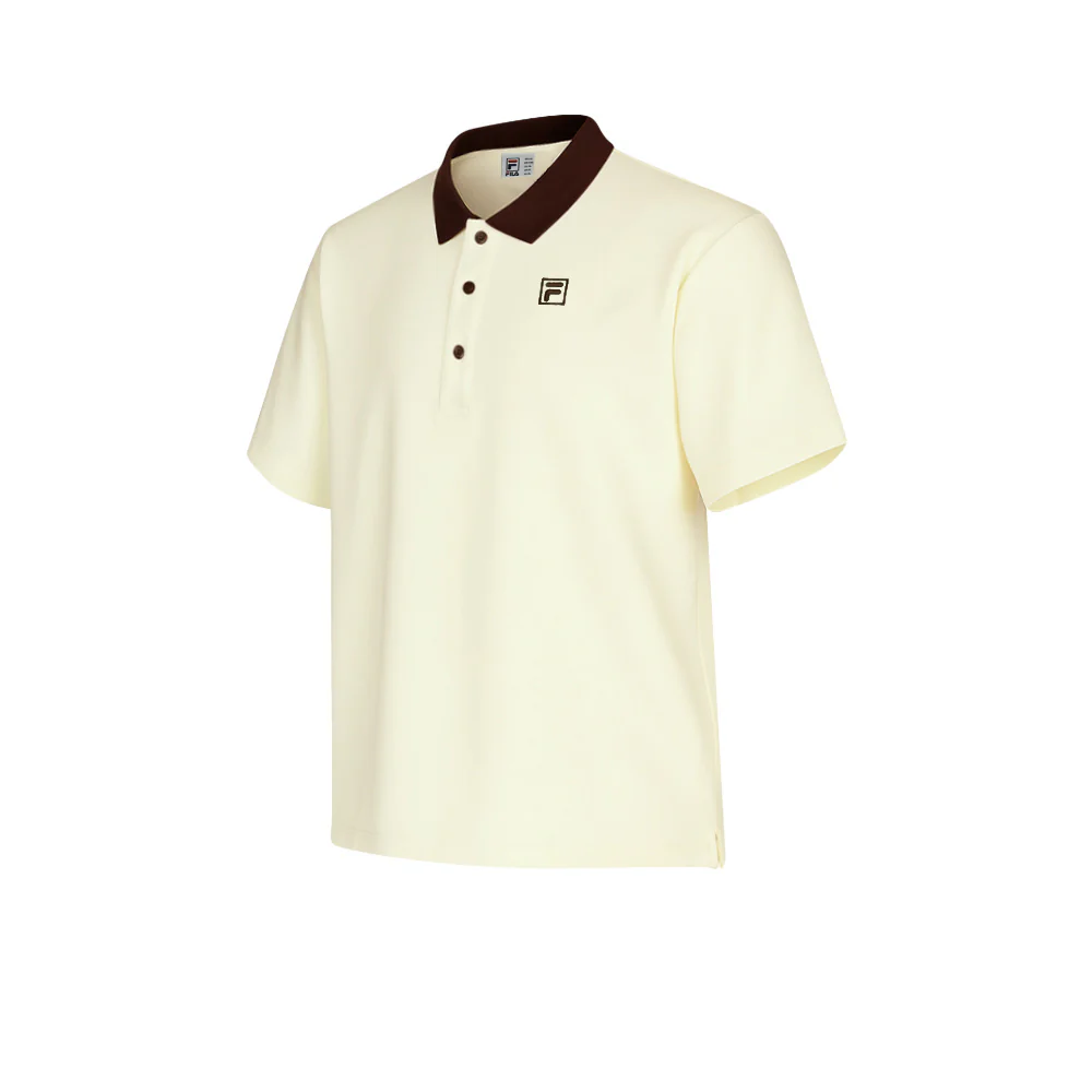 FILA Treasure Men's Polo Shirt - Beige - 2XL (US SIZE)