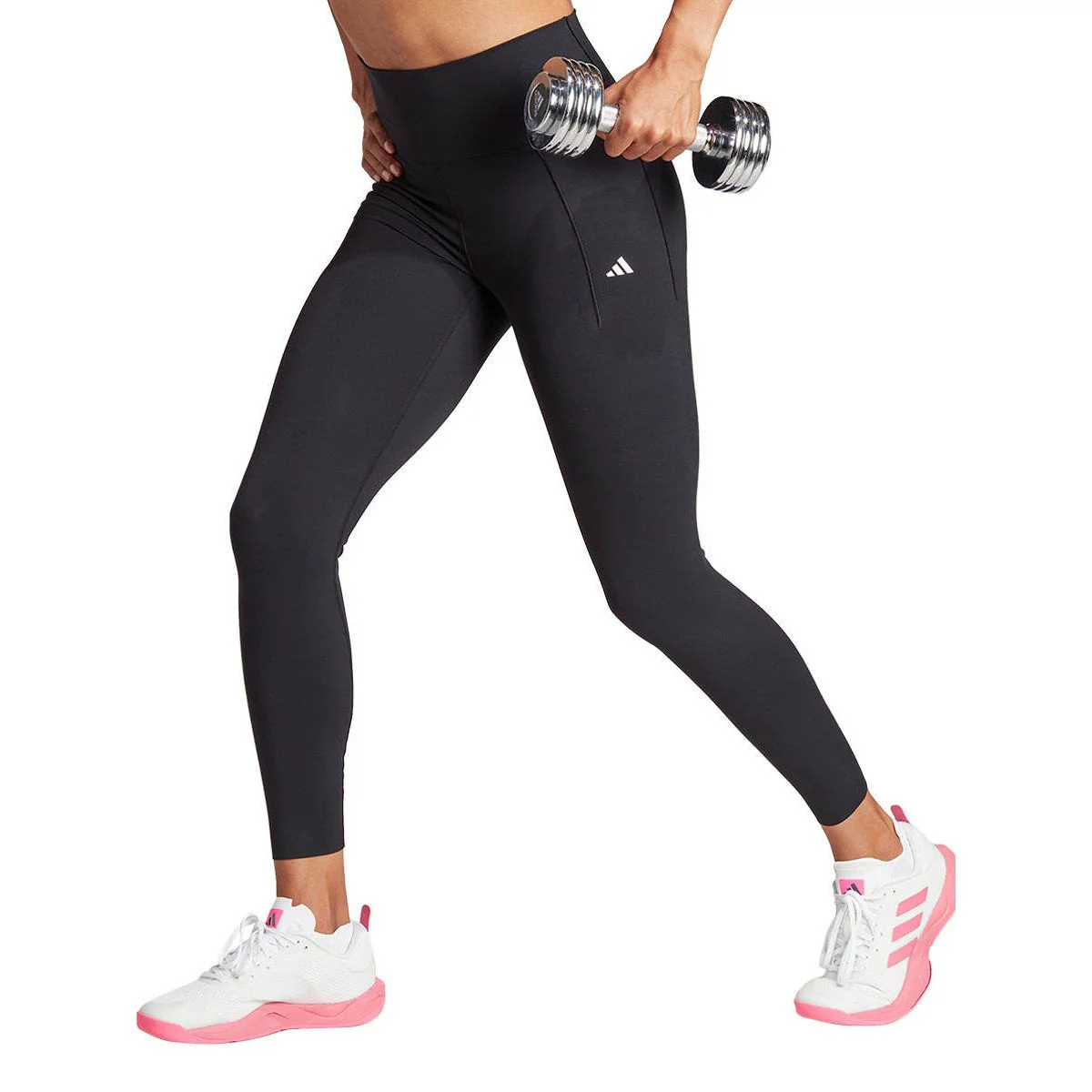 ADIDAS Optime Luxe 7/8 Women's Training Pants - Black - L (ASIAN SIZE)