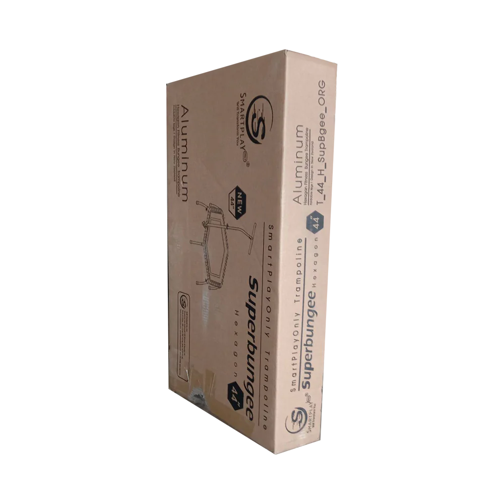 Smartplayonly แทรมโพลีนที่กระโดด รุ่นซุปเปอร์บันจี้ยางยืด ทรงหกเหลี่ยม ขนาด 44 นิ้ว สีส้ม - Orange - One Size