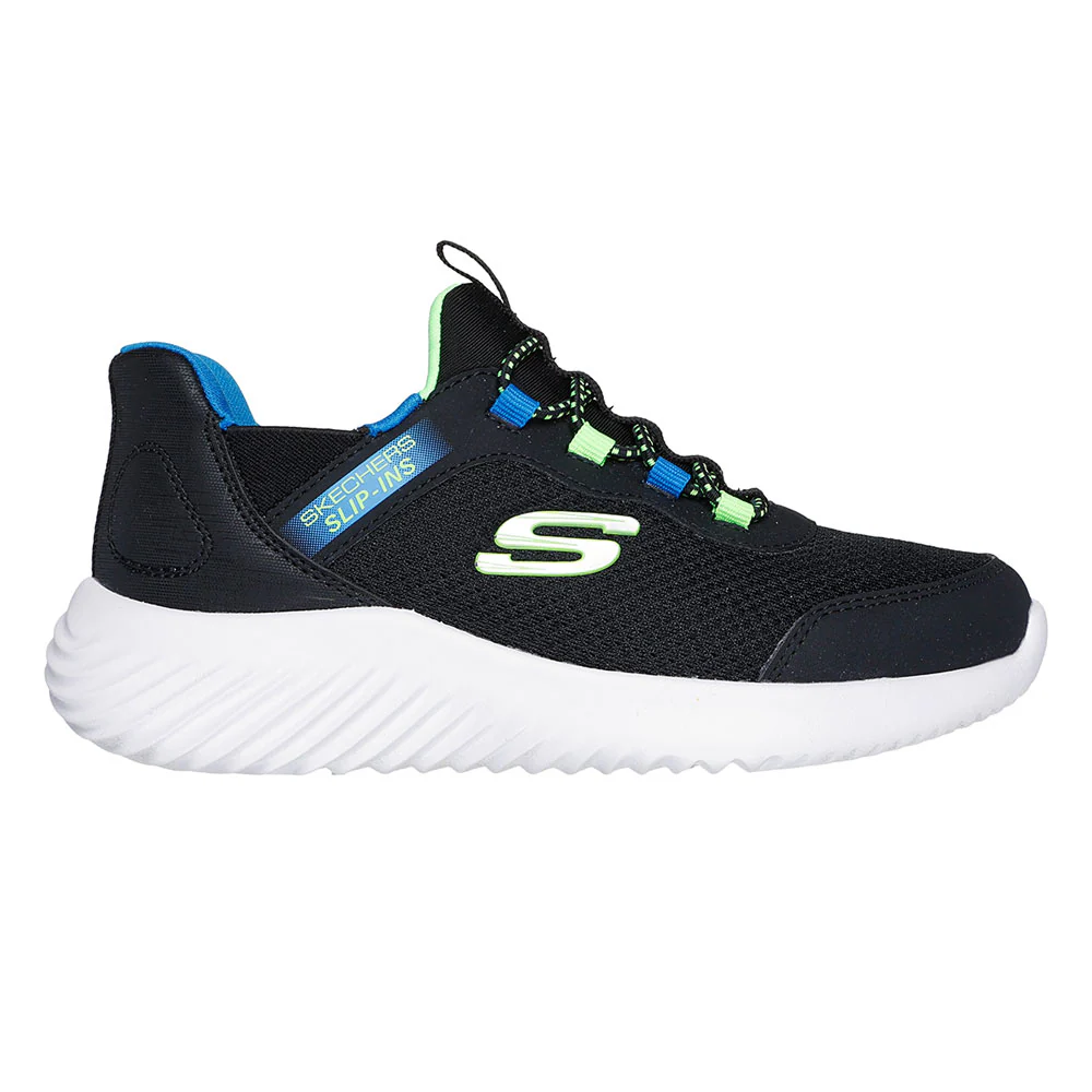 SKECHERS Slip-ins®: Bounder - Brisk-Burst Boys Lifestyle Shoes - Black - US 1