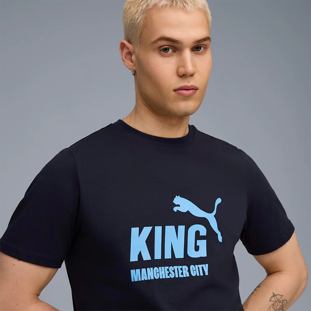 PUMA Manchester City FC 2025/26 King Men's Football T-Shirt - Blue - 2XL (UK SIZE)
