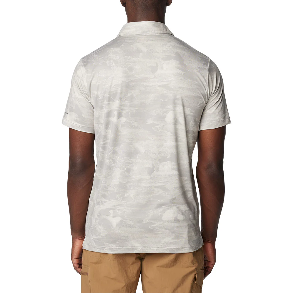 COLUMBIA Tech Trail™ Novelty Men's Hiking Polo Shirt - Beige - 2XL (US SIZE)