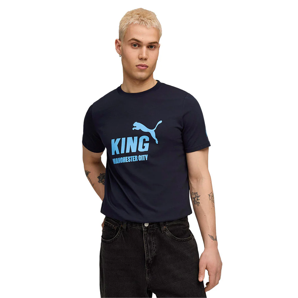 PUMA Manchester City FC 2025/26 King Men's Football T-Shirt - Blue - 2XL (UK SIZE)