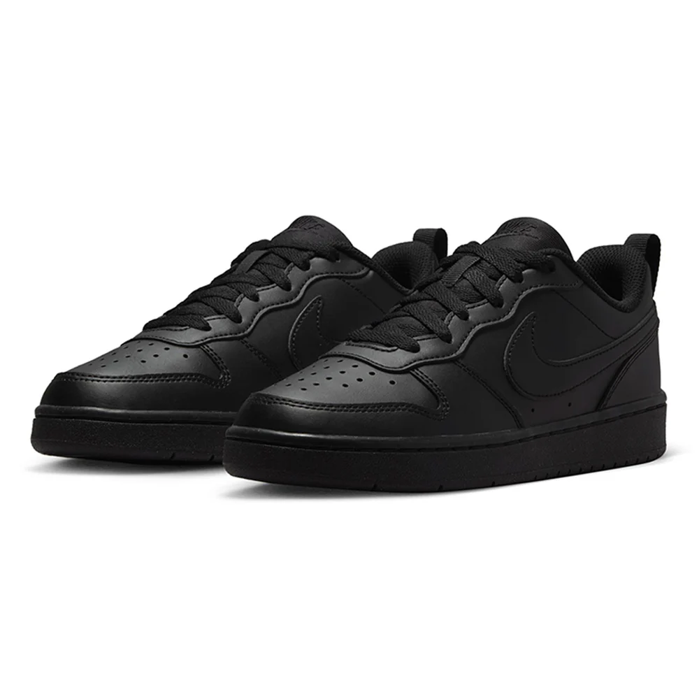 NIKE Court Borough Low Recraft Boys Lifestyle Shoes - Black - 4 Y