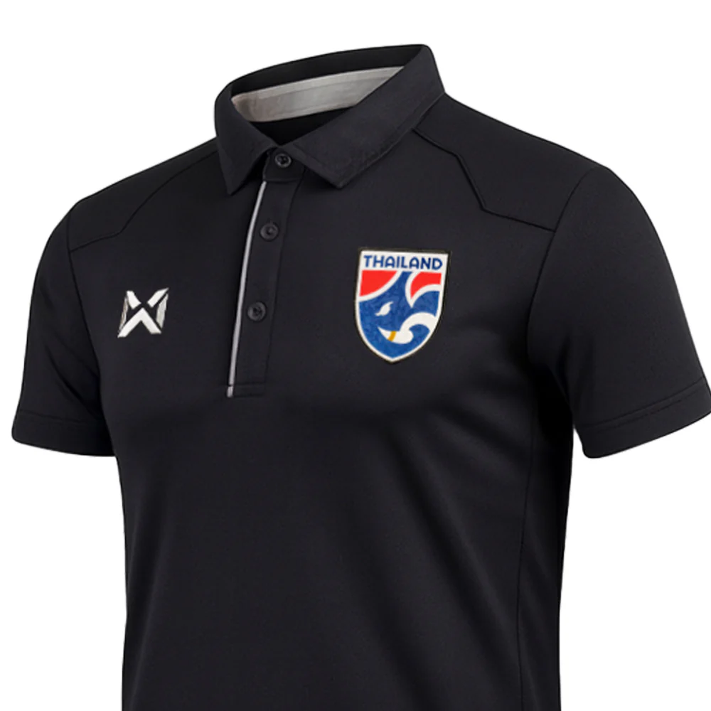 WARRIX Changsuek Nova Essence Unisex Polo Shirt - Black - 2L (US SIZE)