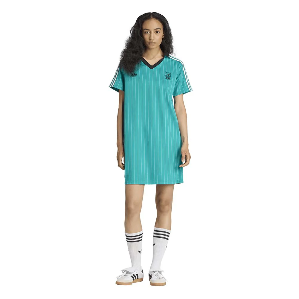 ADIDAS Liverpool FC Terrace Icons Women's Dress - Green - L (UK SIZE)