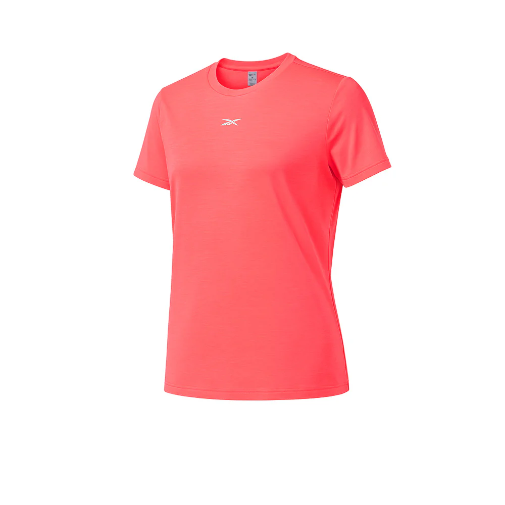 REEBOK Pink Women's Running T-Shirt - Pink - L (US SIZE)