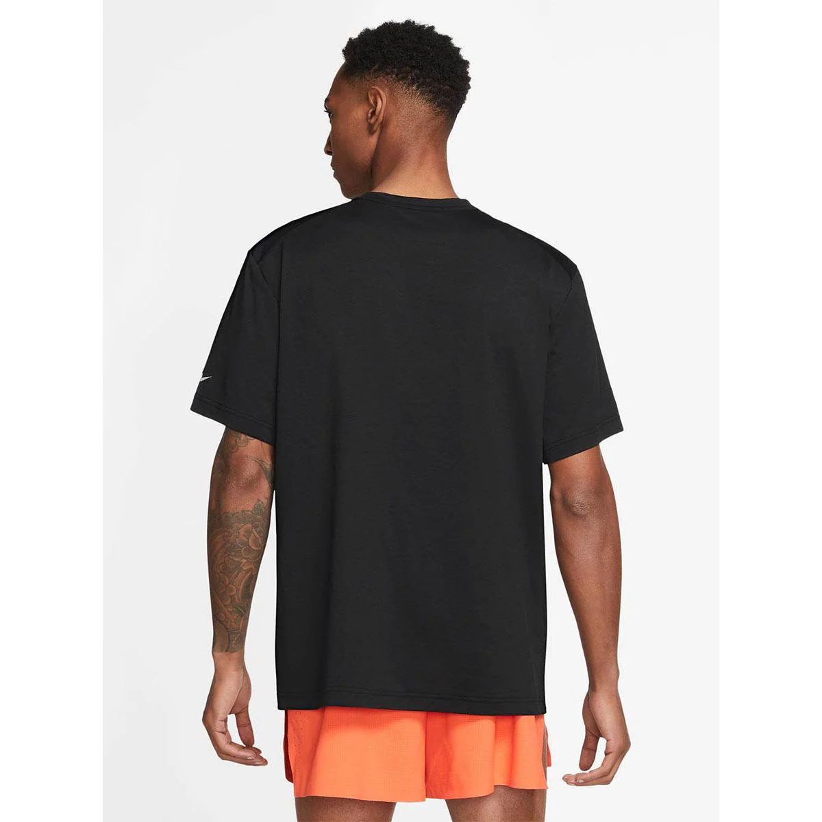 NIKE Track Club Men's Running T-Shirt - Black - L (US SIZE)