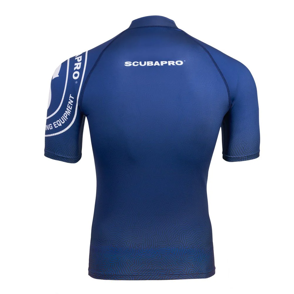 Scubapro Navy Blue T-Flex Short Sleeve Rash Guard UPF 50 - Navy - 2XL