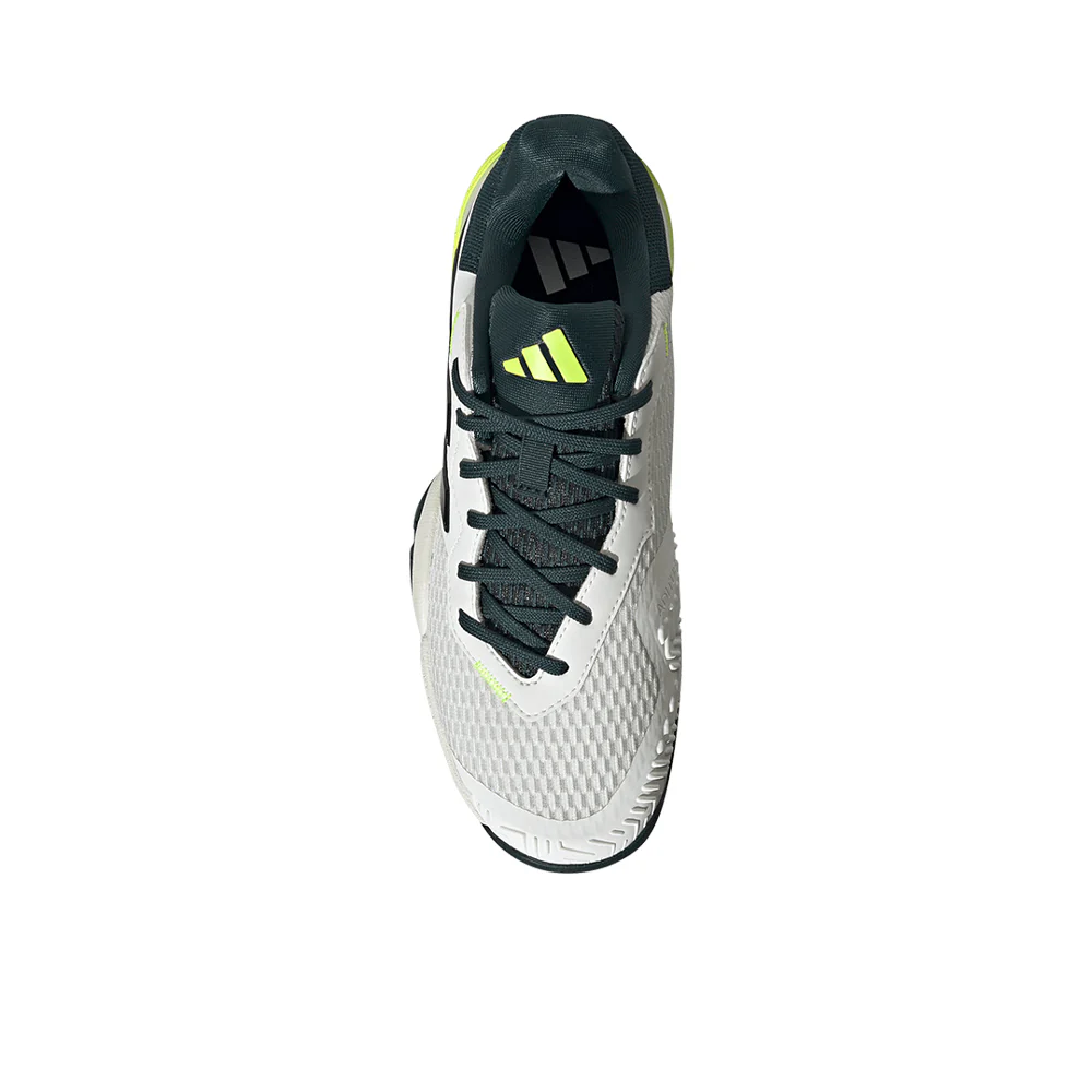 ADIDAS Barricade Kids Tennis Shoes - White - UK 1