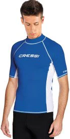 CRESSI Rash Guard Man Short Sleeve Blue - Blue - 3XL