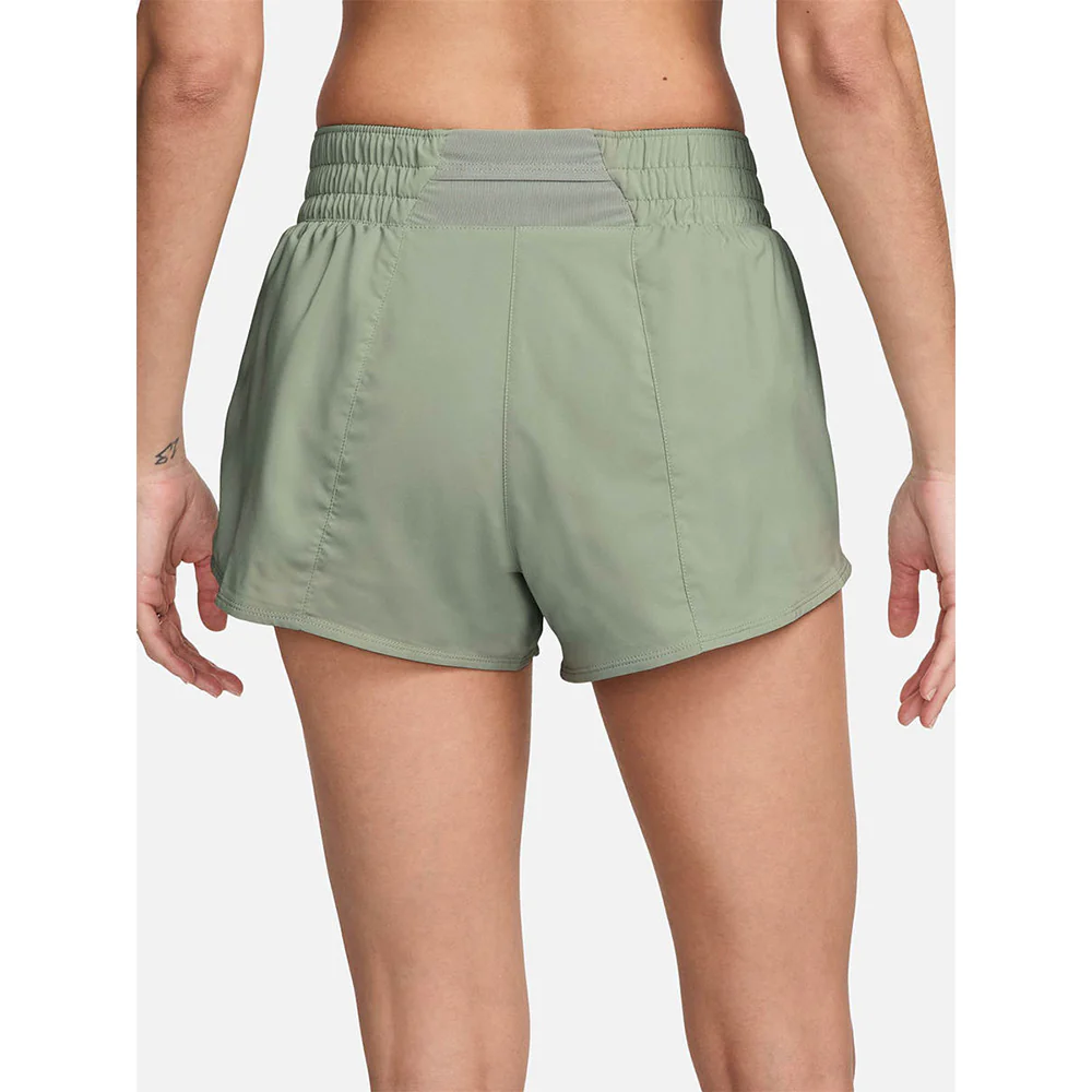 NIKE One Dri-FIT Mid-Rise Brief-Lined Graphic Women's Running Shorts - Green - L (ASIAN SIZE)