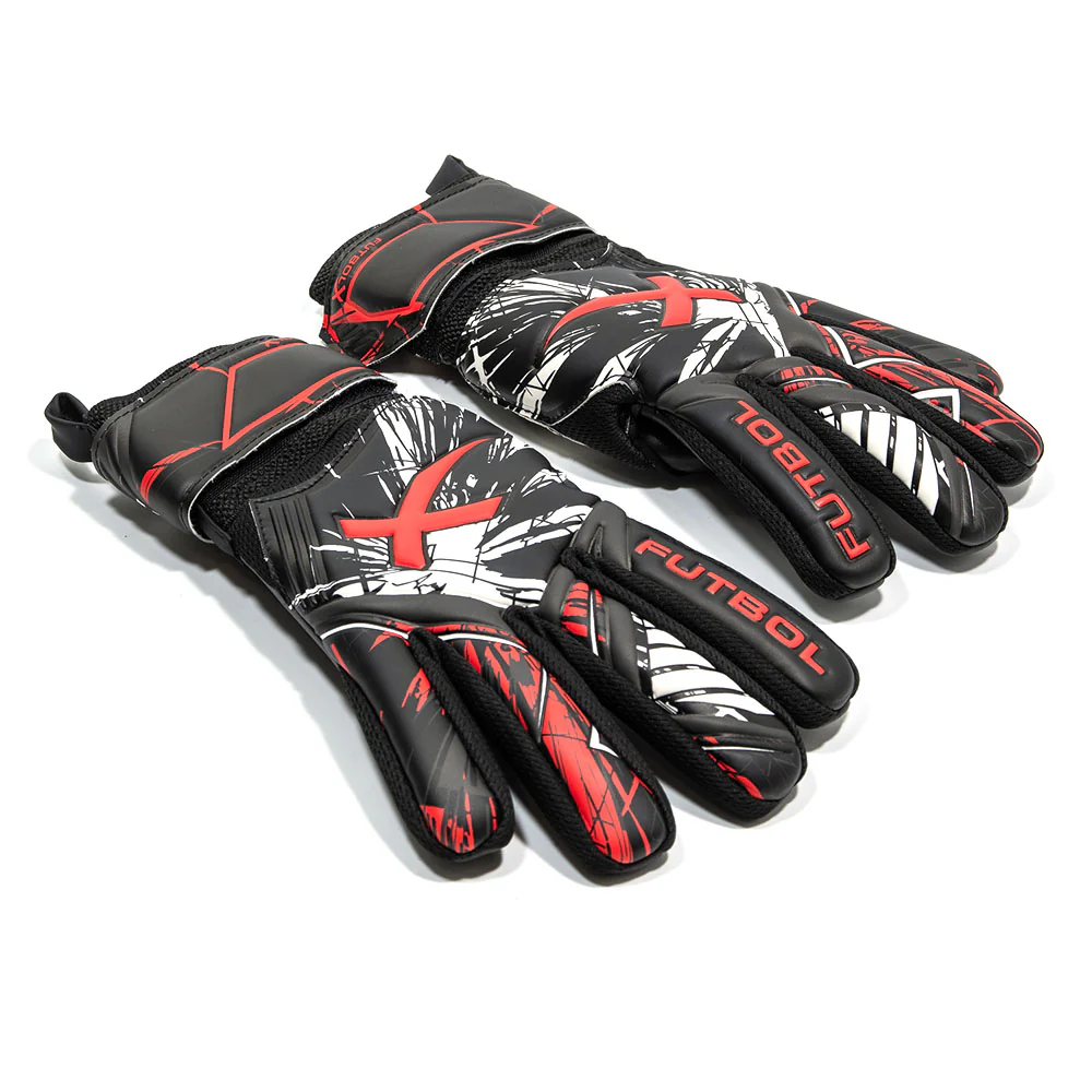 FUTBOLX Shot-Stopper Unisex Goalkeeper Gloves - Black - GLOVES 10