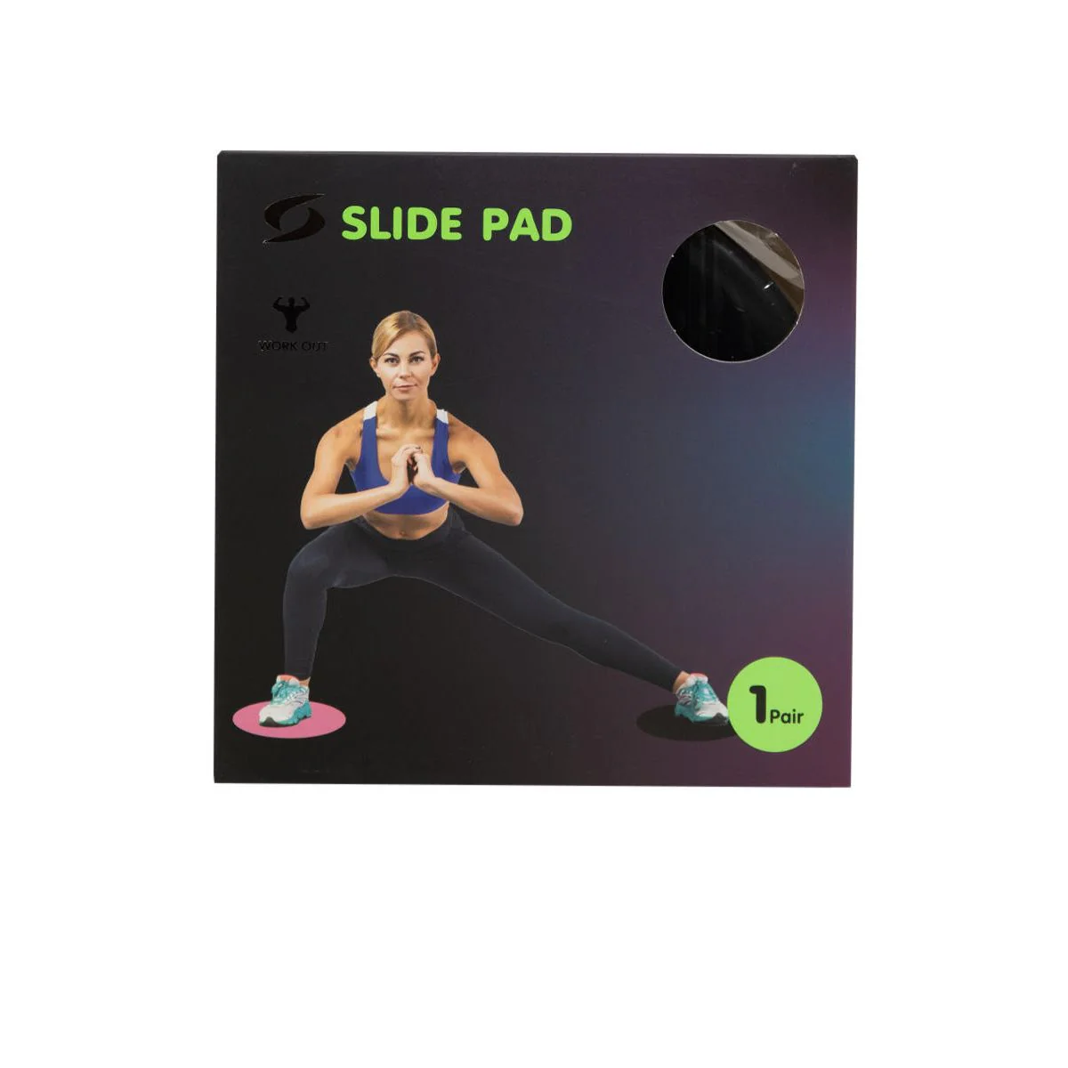 S SPORTS SSPSLIDE PAD Slide Pad - Black - ONE SIZE