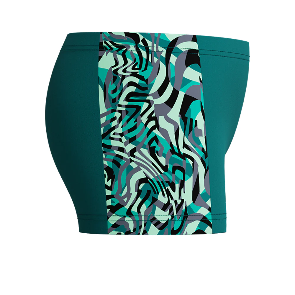 SPEEDO Panel Aquashort Boys Swim Shorts - Green - 11-12 YEARS