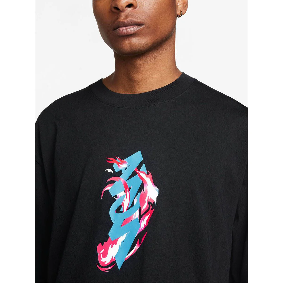 NIKE Zion Men's Basketball T-Shirt - Black - 2XL (US SIZE)