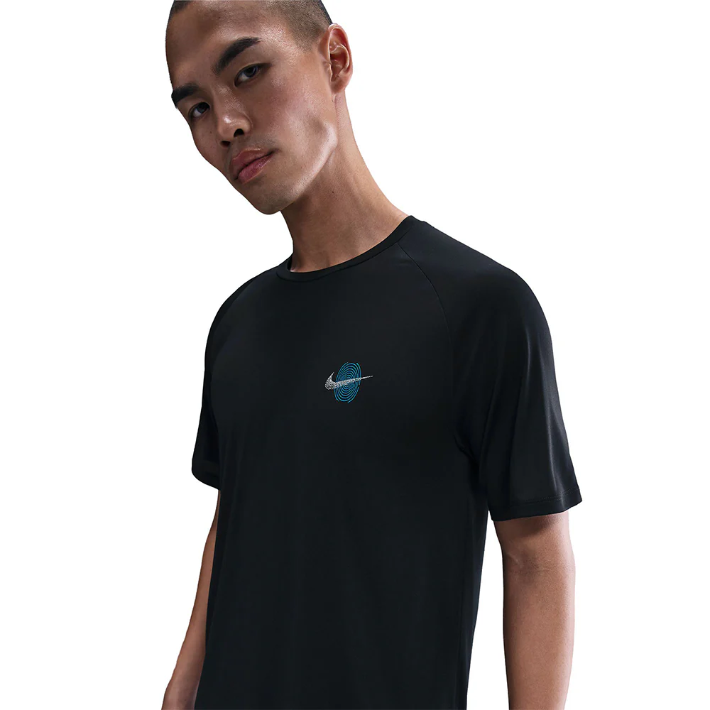 NIKE Stride Men's Running T-Shirt - Black - L (US SIZE)