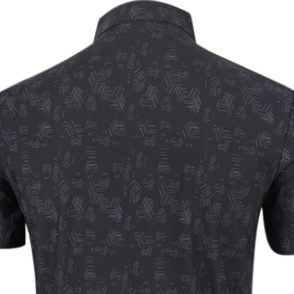 9NINE Basic Men's Golf Polo Shirt - Black - 2XL (US SIZE)