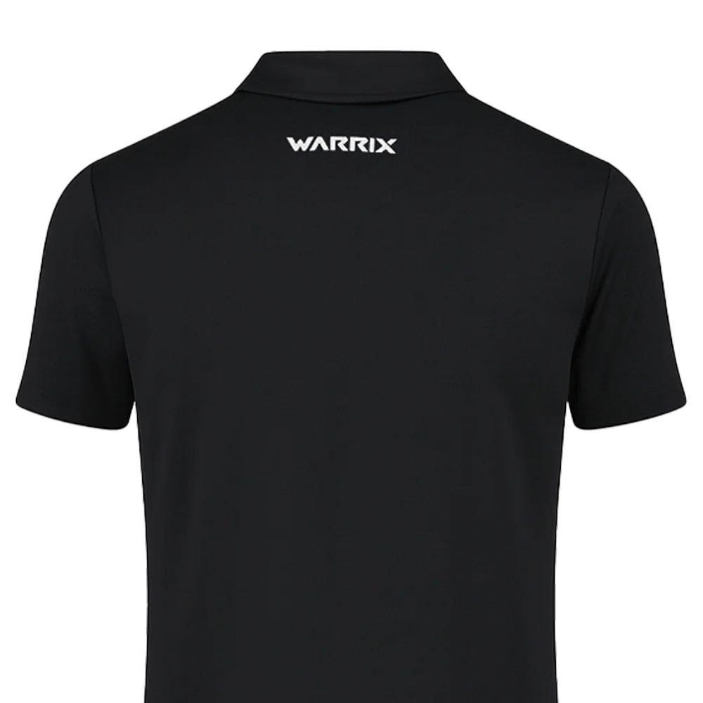 WARRIX Changsuek Nova Essence Unisex Polo Shirt - Black - 2L (US SIZE)