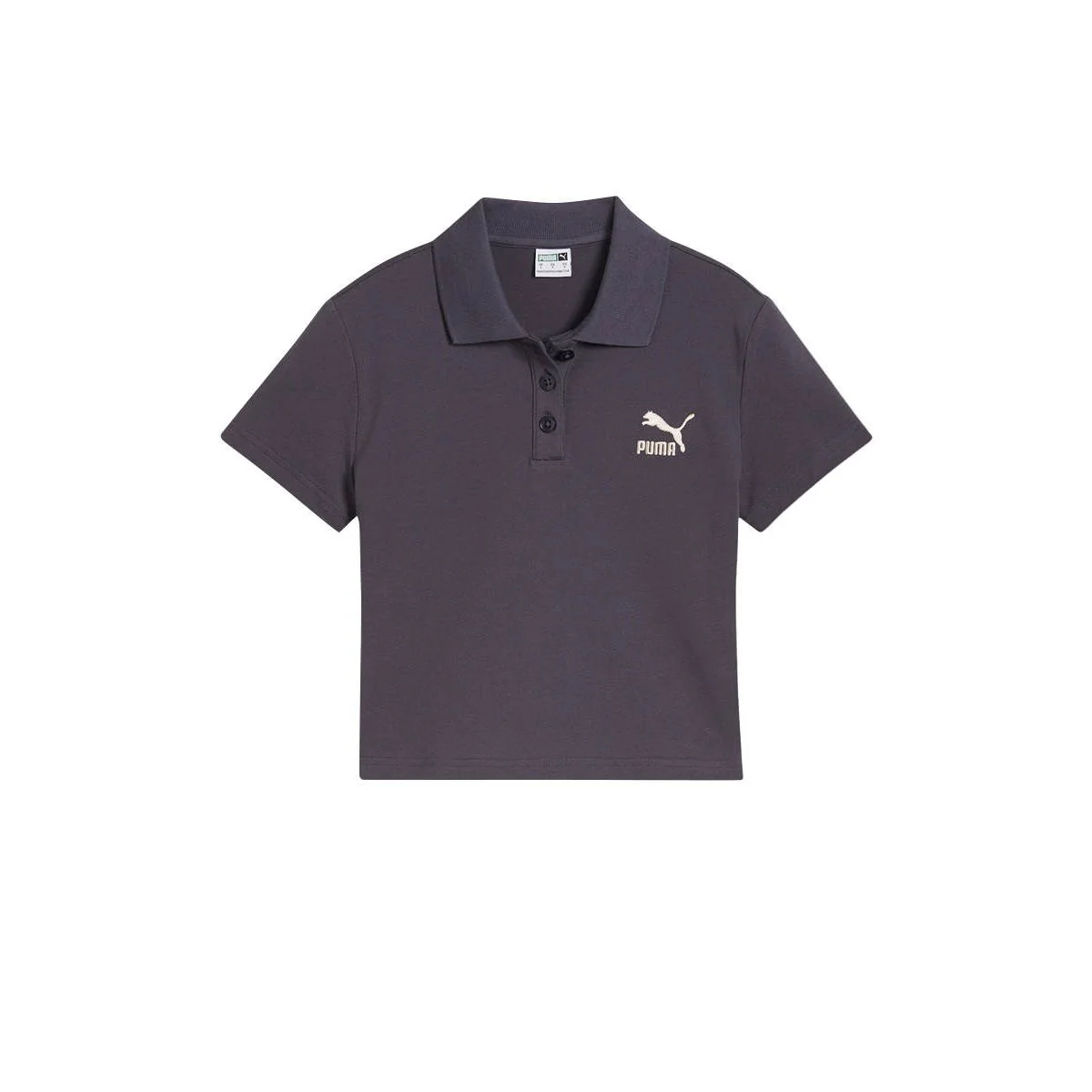 PUMA Classics Baby Tee Women's Polo Shirt - Black - L (UK SIZE)