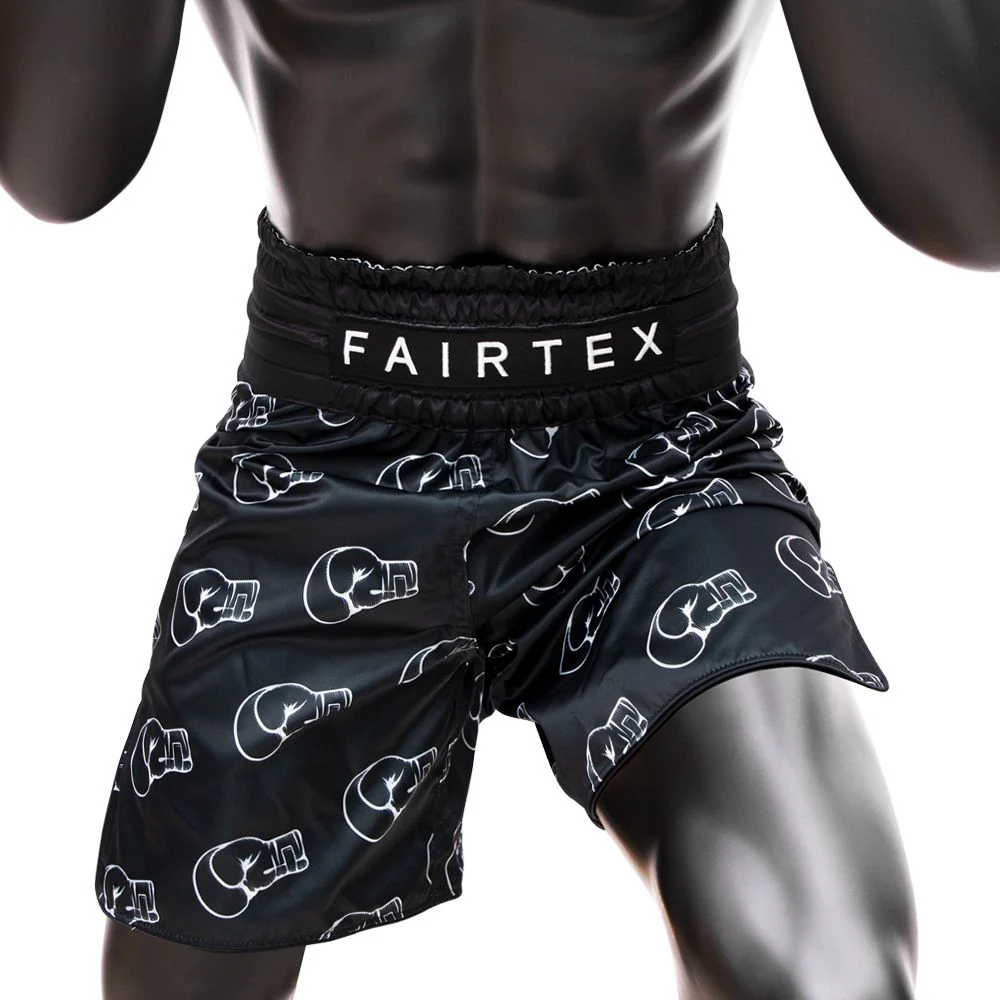 Fairtex Boxing Trunks - BT2006 "Motif" - Black - L