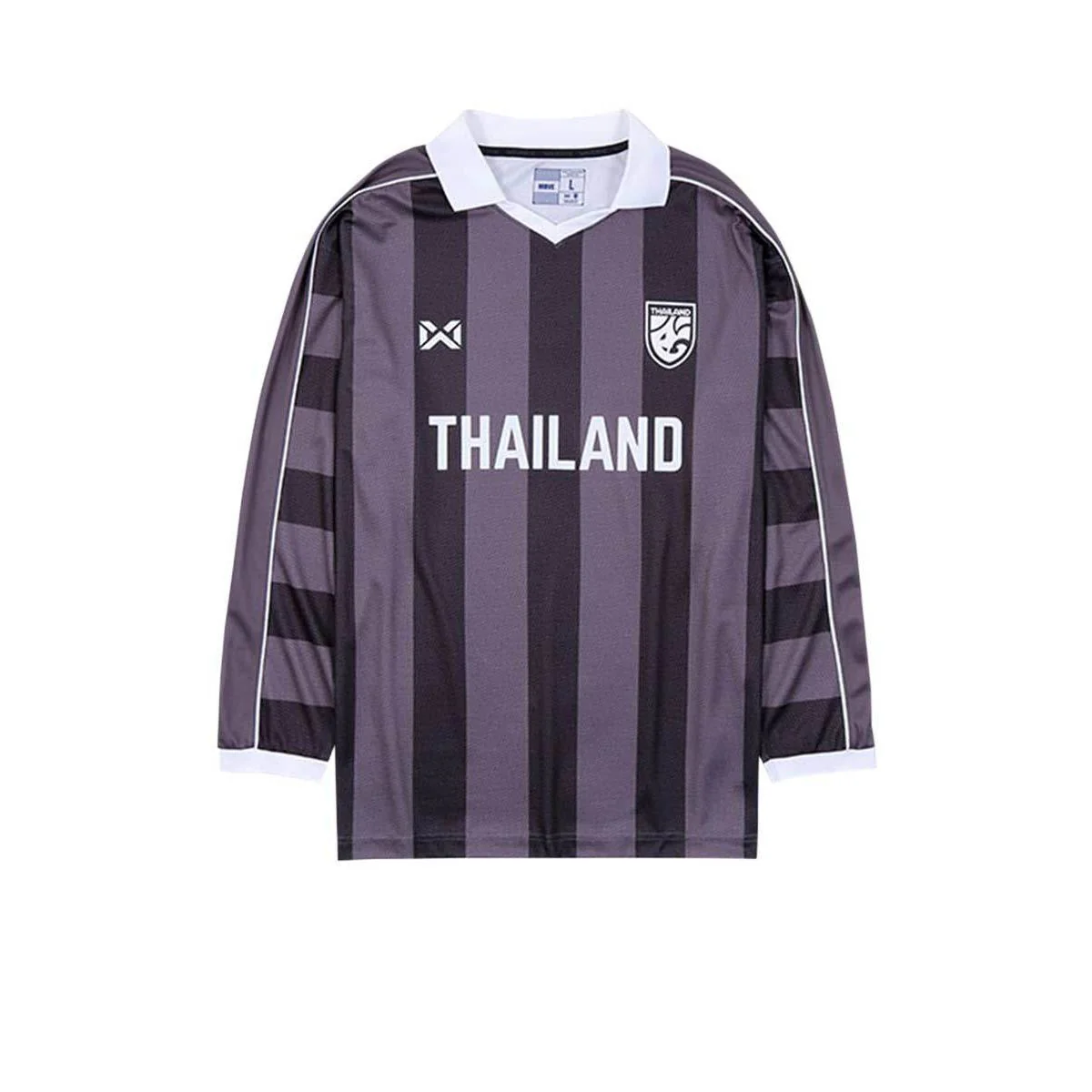 WARRIX Lifestyle Oversize Long Sleeve 2024/25 Unisex Football Jersey - Black - L (US SIZE)