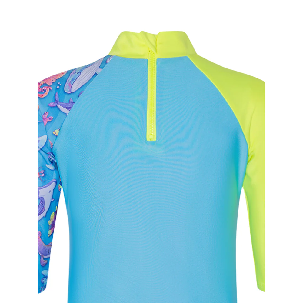 SPEEDO Digital Long Sleeve Boys Rashguard - Blue - 2 YEARS