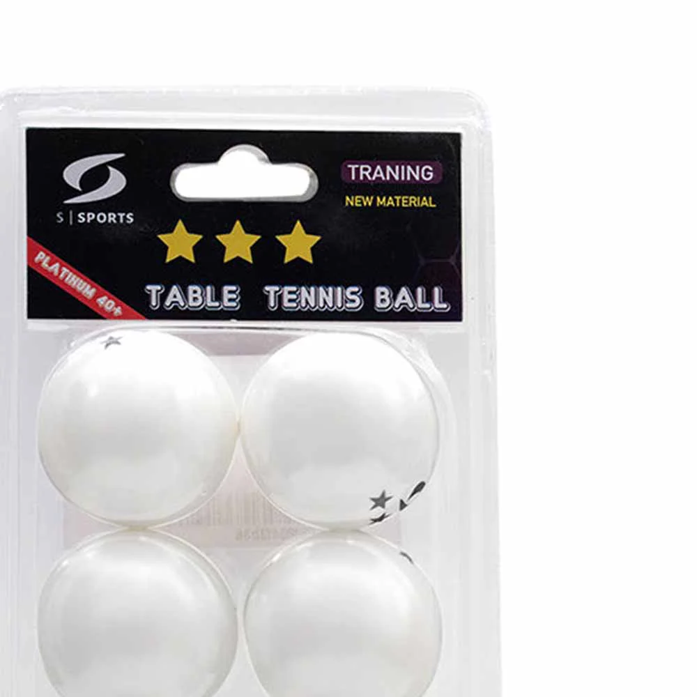 S SPORTS 3 Star 06 Table Tennis Balls - White - ONE SIZE