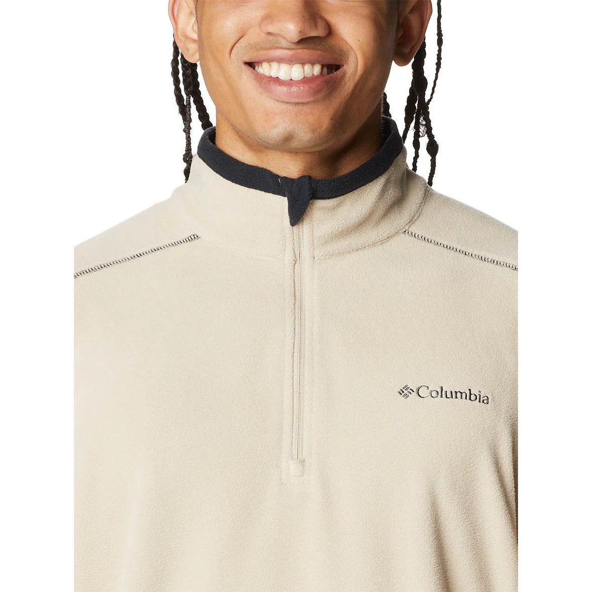 COLUMBIA Klamath Range™ II Half Zip Men's Sweatshirt - Cream - 2XL (US SIZE)
